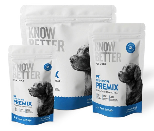 Know Better Dog and Cat Food PREMIX